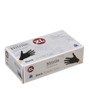 Handschoenen nitril zwart XL